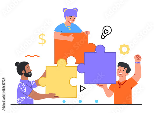 New team member become part of teamwork