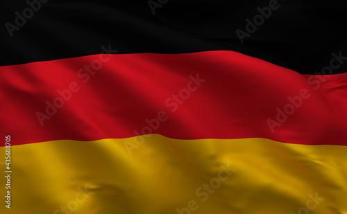 Abstract 3D German Flag (3D Render)