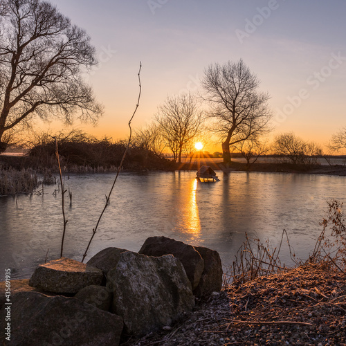 Sunrise at the lake  photo