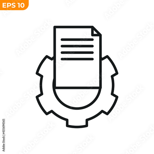 evaluate report icon symbol template for graphic and web design collection logo vector illustration