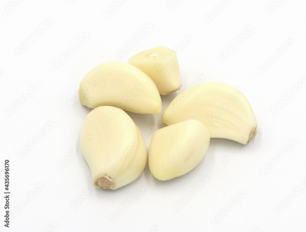 Garlic isolated on white background Garlic isolated on white background