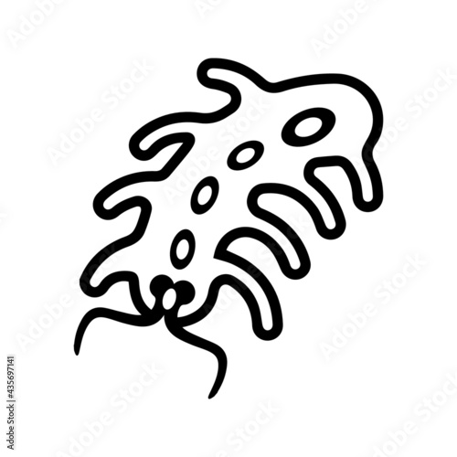 Microbe bug pest virus icon