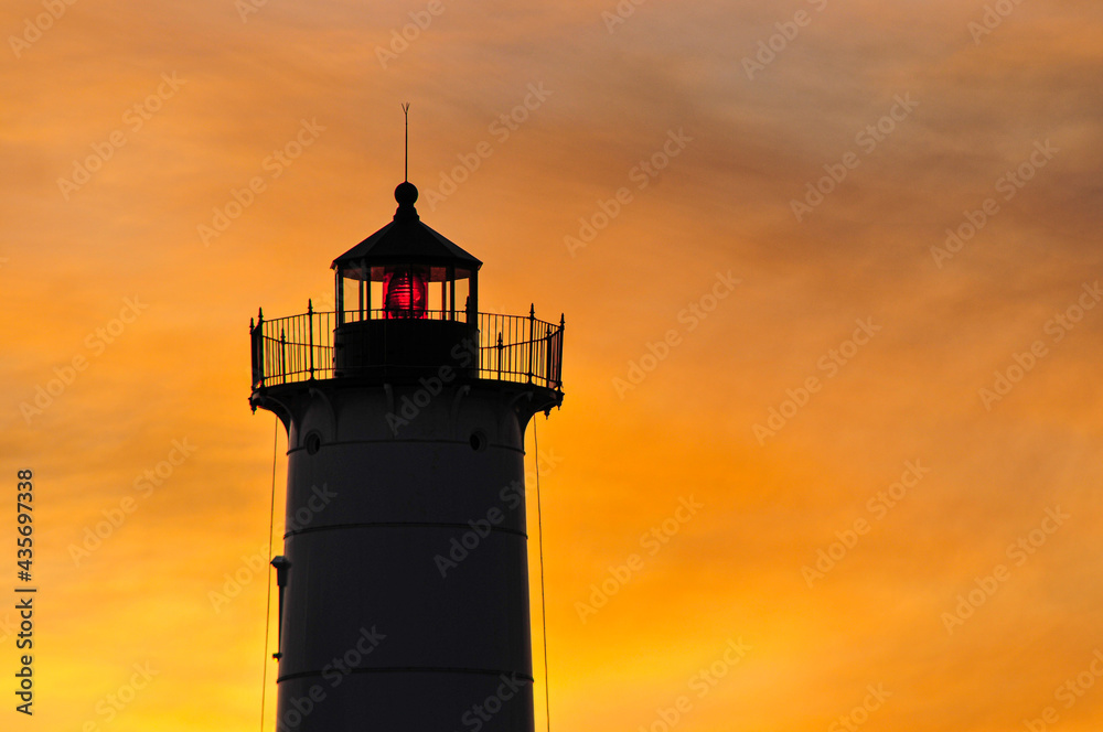 Sunrise at the Nubble Lighthouse on the Maine Coast