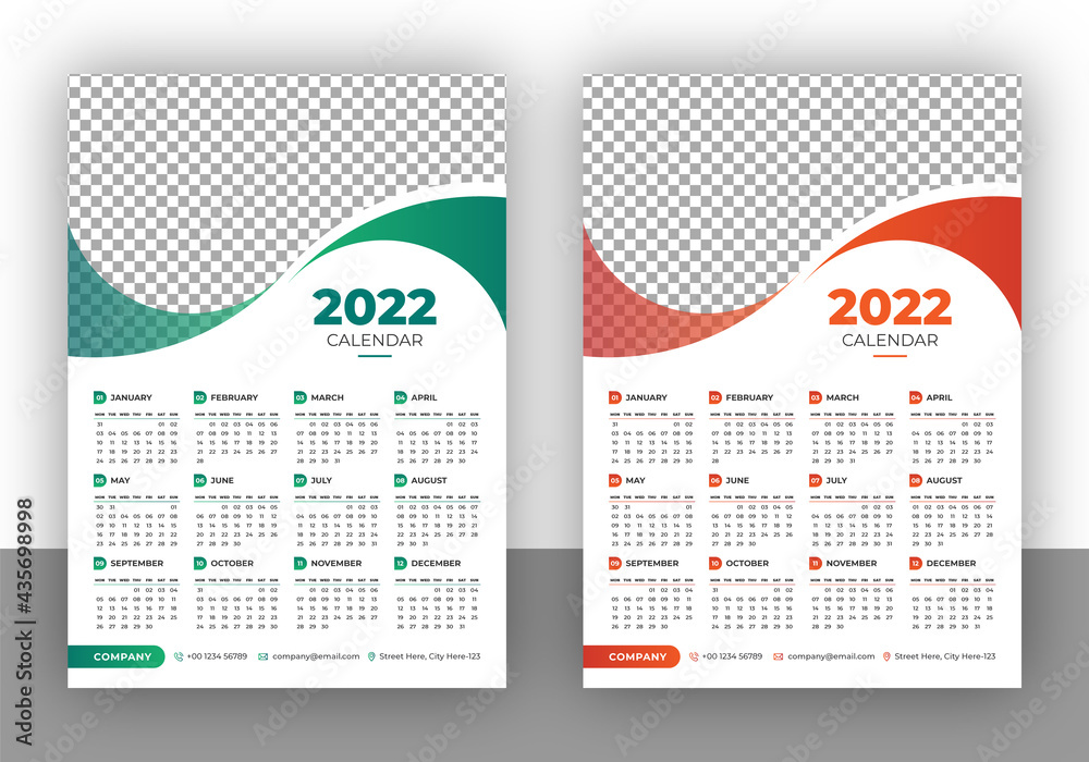 Year 2021 horizontal vector calendar design template, simple, clean and  elegant design. Calendar for 2021 on White Background for branding and  business advertising. Week Starts on Monday. Stock Vector | Adobe Stock