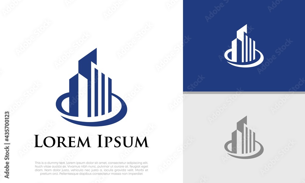 Obraz premium Real Estate Logo. Luxury Logo. Construction Architecture Building Logo Design Template Element 