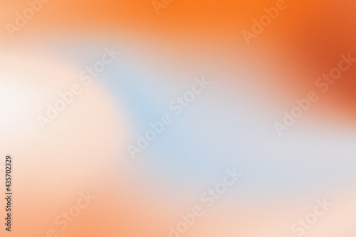 Blue, orange natural Grainy Gradient overlay. Retro 70s Background. Abstract Vibrant Texture Wallpaper