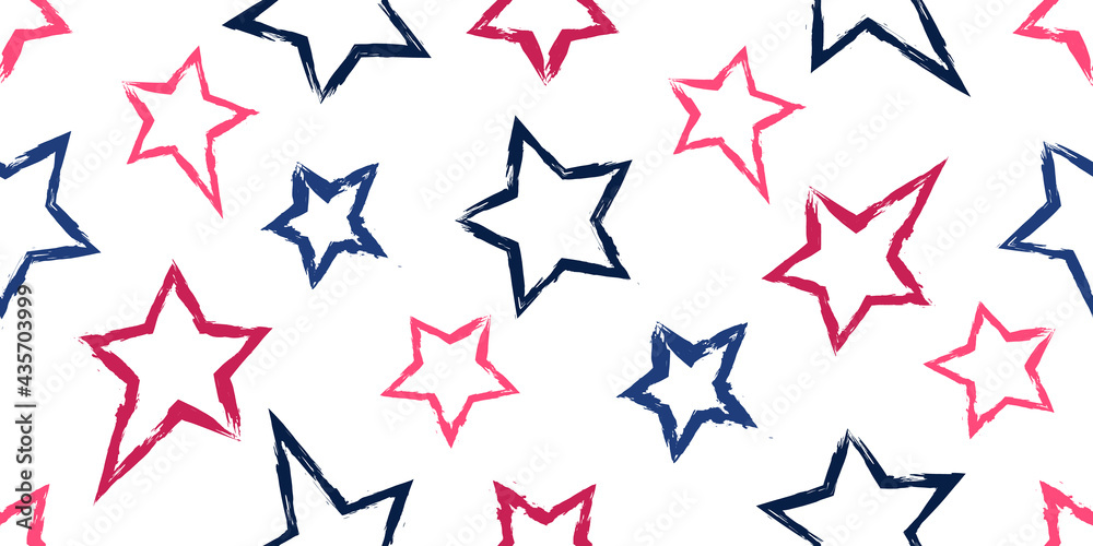 Stars seamless pattern. Design for fabric, wrapping paper, background, wallpaper. Vector. Stars seamless pattern. Design for fabric, wrapping paper, background, wallpaper. Vector.