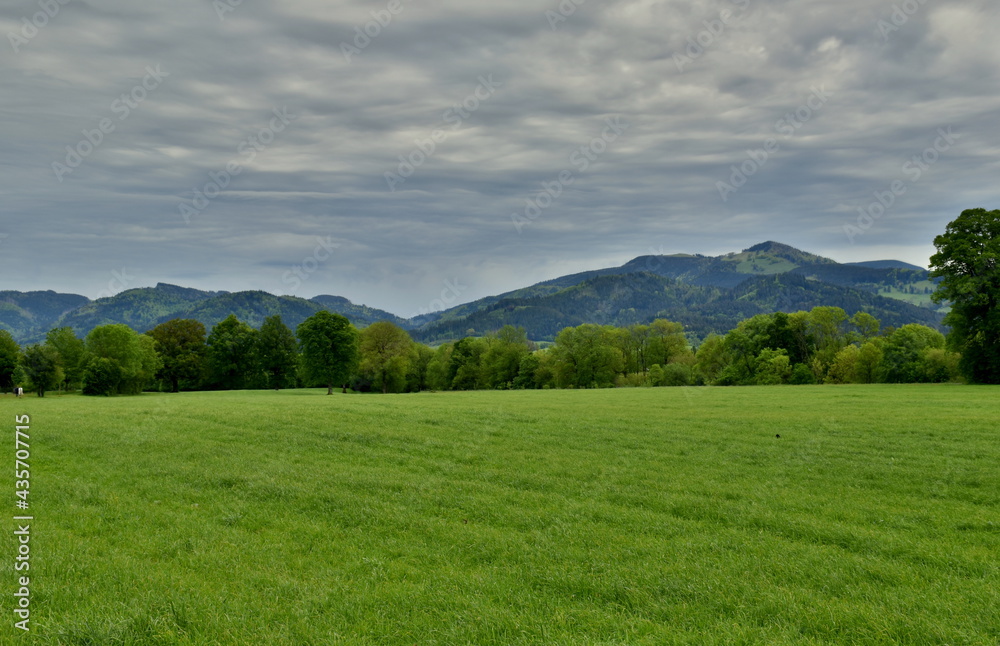 Frühlingslandschaft im Dreisamtal bei Freiburg Frühlingslandschaft im Dreisamtal bei Freiburg