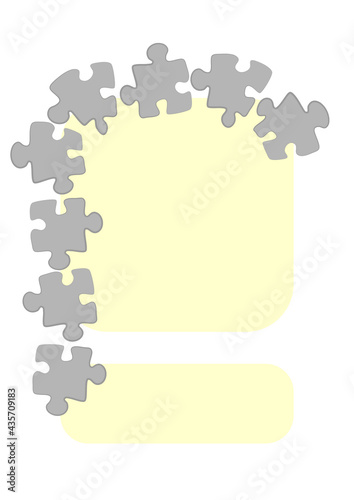Vertical illustration format A4 - the design of the screen of the phone or tablet for inscriptions and photos