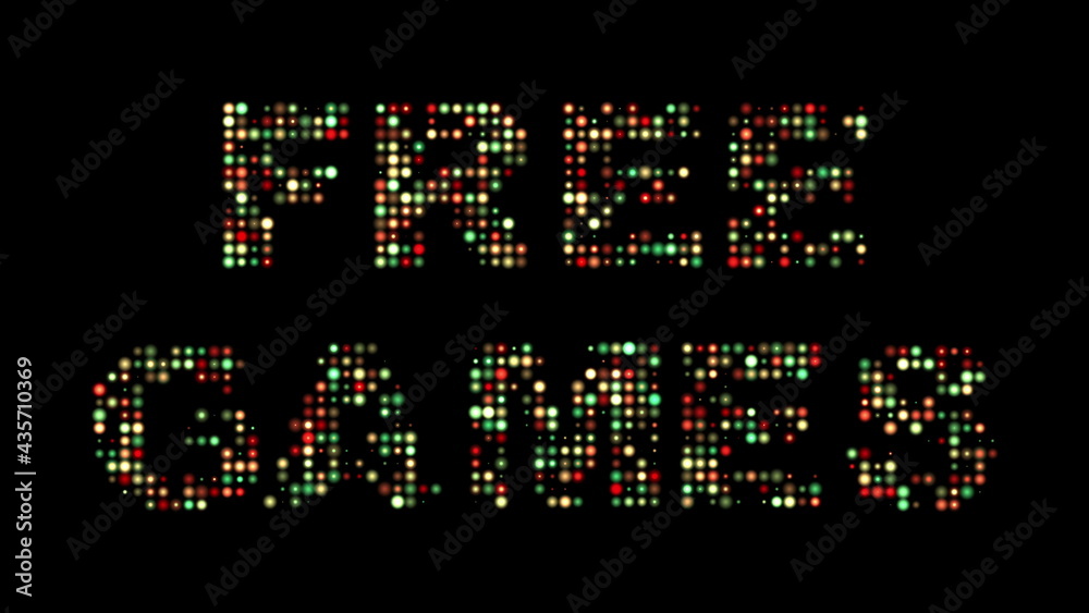 Free games colorful led sign Free games colorful led sign