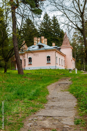 Building in Natalyevka park in Kharkiv region, Ukraine