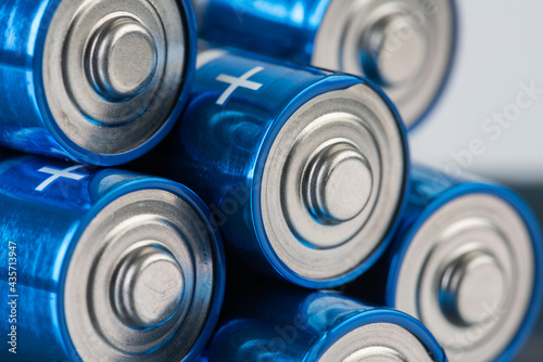 Close-up alkaline battery AA size