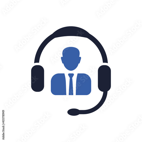 customer support icon and helpline sign symbol
