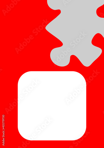 Vertical illustration format A4 - the design of the screen of the phone or tablet for inscriptions and photos