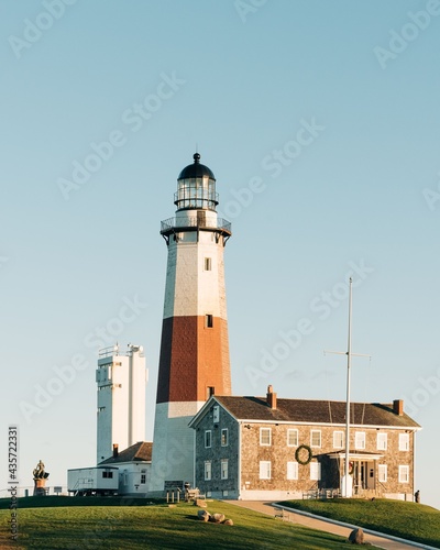 Obraz na płótnie Lighthouse at Montauk Point State Park, the Hamptons, New York w salonie