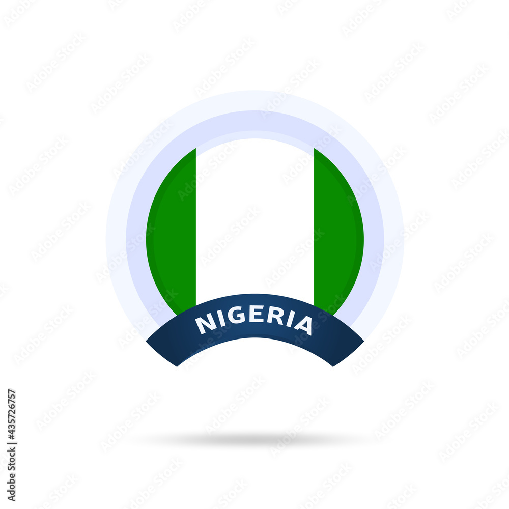 nigeria national flag Circle button Icon. Simple flag, official colors and proportion correctly. Flat vector illustration. nigeria national flag Circle button Icon. Simple flag, official colors and proportion correctly. Flat vector illustration.
