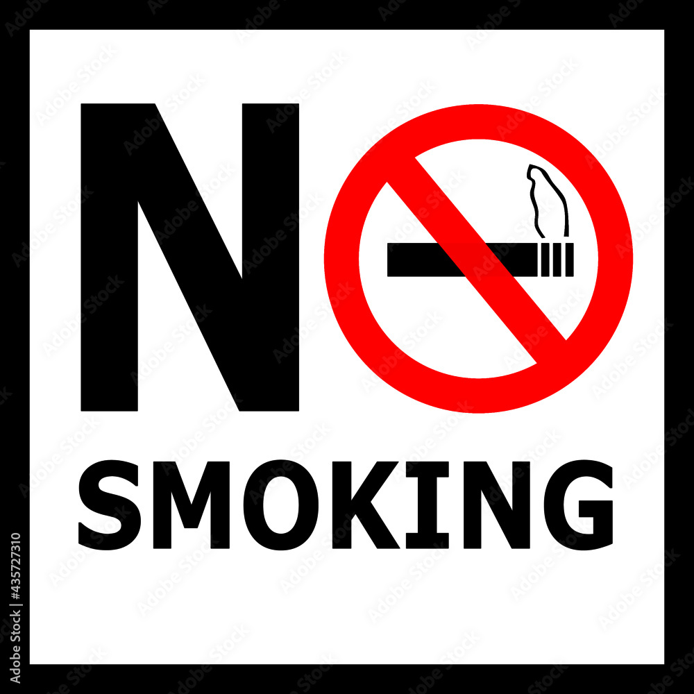 Illustration of no smoking sign Illustration of no smoking sign