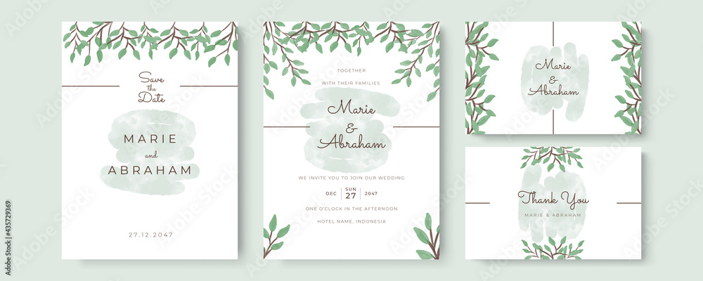 Gold Wedding Invitation, save the date, thank you, rsvp card Design template. Vector. winter flower, Rose, silver dollar, olive leaves, Wax flower, Anemone. Gold Wedding Invitation, save the date, thank you, rsvp card Design template. Vector. winter flower, Rose, silver dollar, olive leaves, Wax flower, Anemone.