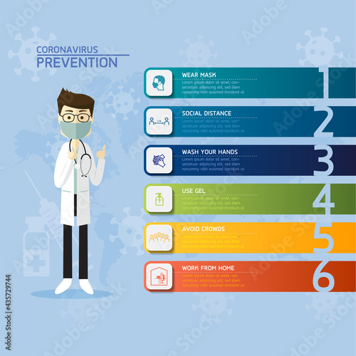 Vector illustration infographics design template, business information, presentation chart, with 6 options or steps.  photo