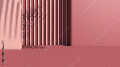 Empty room with Wall Background. 3D illustration  3D rendering  