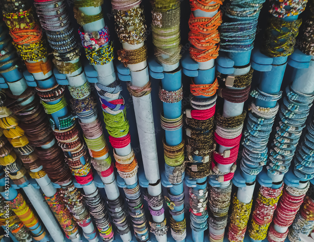 Colorful souvenirs in the shop 