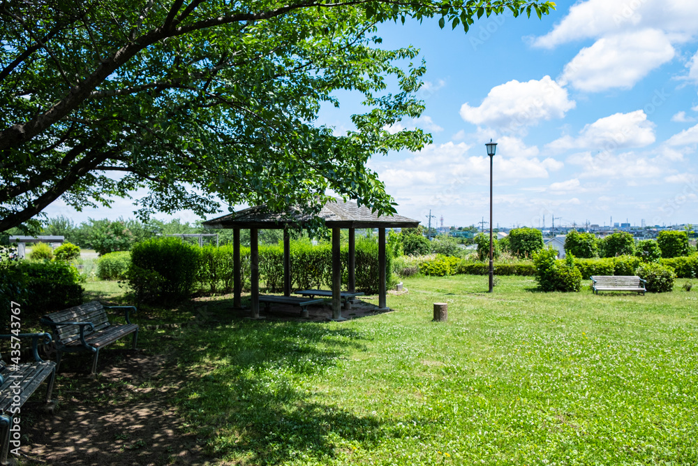 公園の休憩所【2021年初夏】