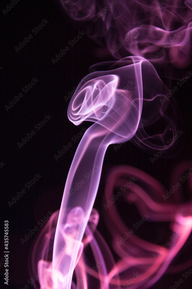 Real Smoke on Black Background Real Smoke on Black Background