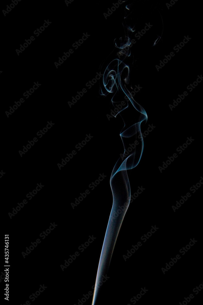 Real Smoke on Black Background Real Smoke on Black Background