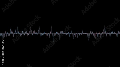 Digital spectrogram.Waveform equalizer.Audio digital voice equalizer.HUD technological background. photo