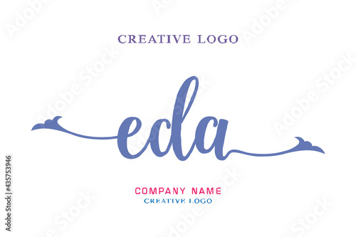 EDA lettering logo is simple, easy to understand and authoritative