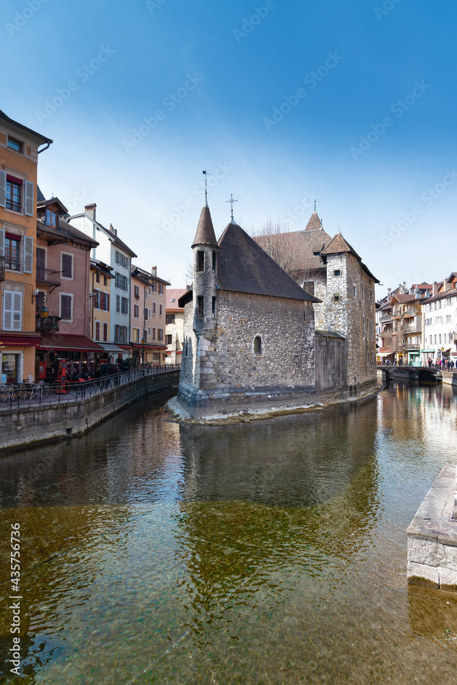 The Medieval Fortress-Prison In The Annecy