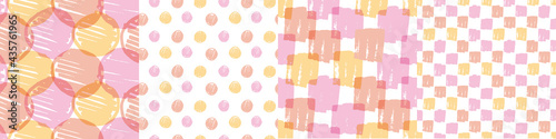 Hand drawn geometric patter...