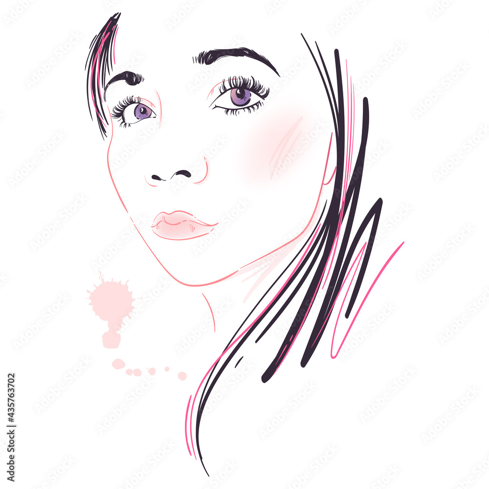 Vector abstract illustration of fashion girl for cover design, poster, banner and other. Vector abstract illustration of fashion girl for cover design, poster, banner and other.