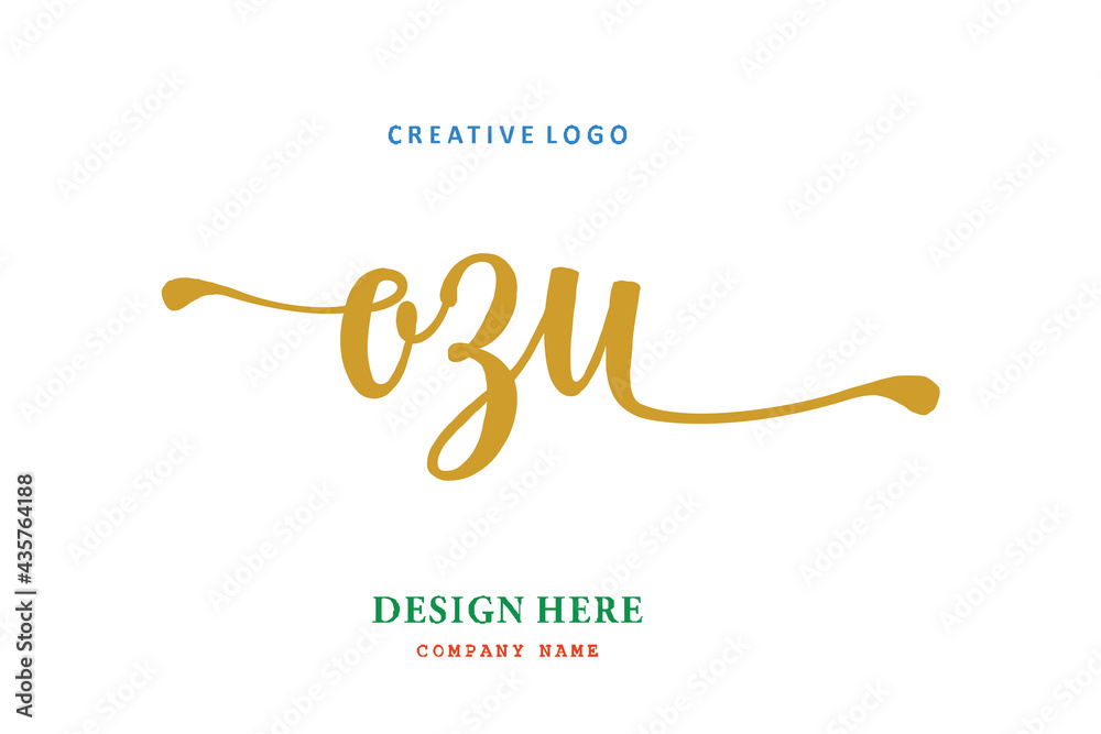 OZU lettering logo is simple, easy to understand and authoritative OZU lettering logo is simple, easy to understand and authoritative