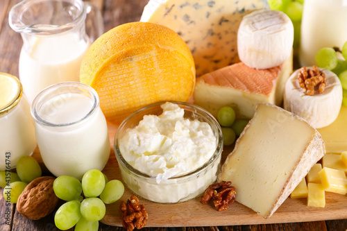 assorted of dairy products on board