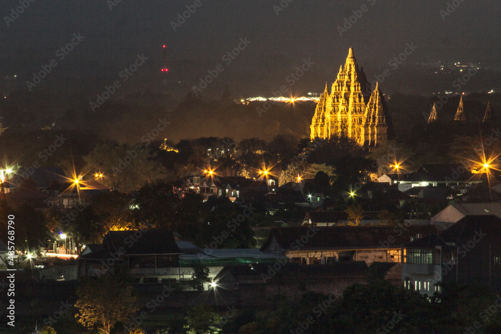 Prambanan Temple at Night