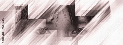 Creating an impressive face's visual effect of her dissolution.