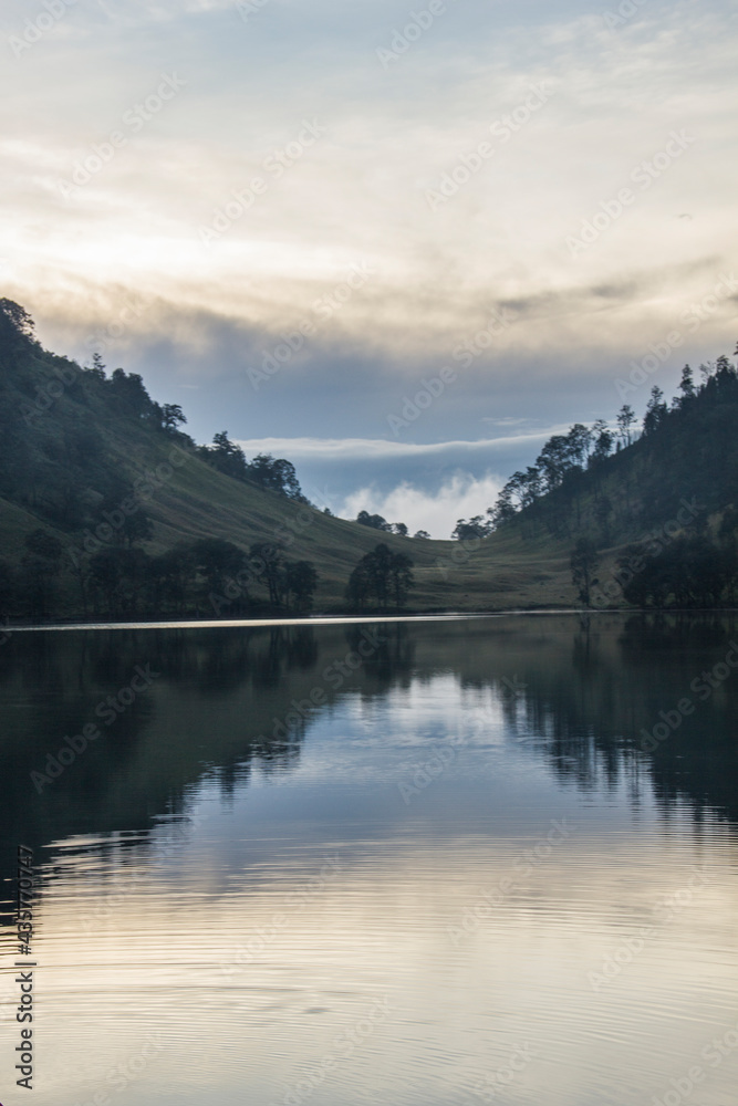 Lake Segara Anak at Mount Semeru	
