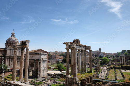 roman forum, ruins of the ancient city of rome, italy