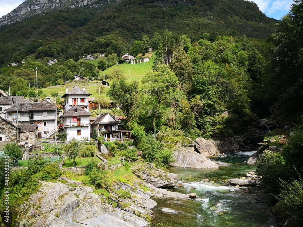 historic mountain valley in versacia valley