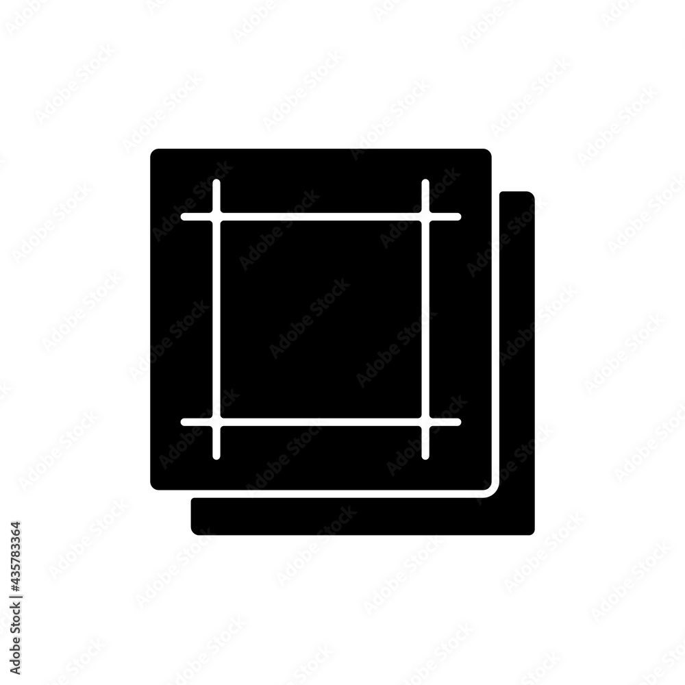 Napkin black glyph icon. Soft wipes. Kitchen towels. Clean linen sheets. Textile products, household cloths. Domestic material item. Silhouette symbol on white space. Vector isolated illustration Napkin black glyph icon. Soft wipes. Kitchen towels. Clean linen sheets. Textile products, household cloths. Domestic material item. Silhouette symbol on white space. Vector isolated illustration