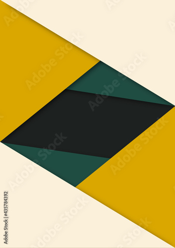 Background design, color scheme, and layered design.