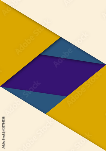 Background design, color scheme, and layered design.