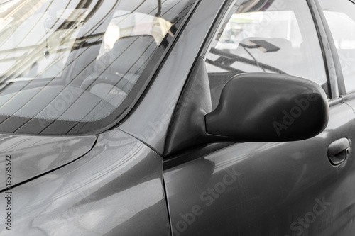 Wallpaper Mural Old Car window and side mirror.  Concept of safety driving problem. Torontodigital.ca