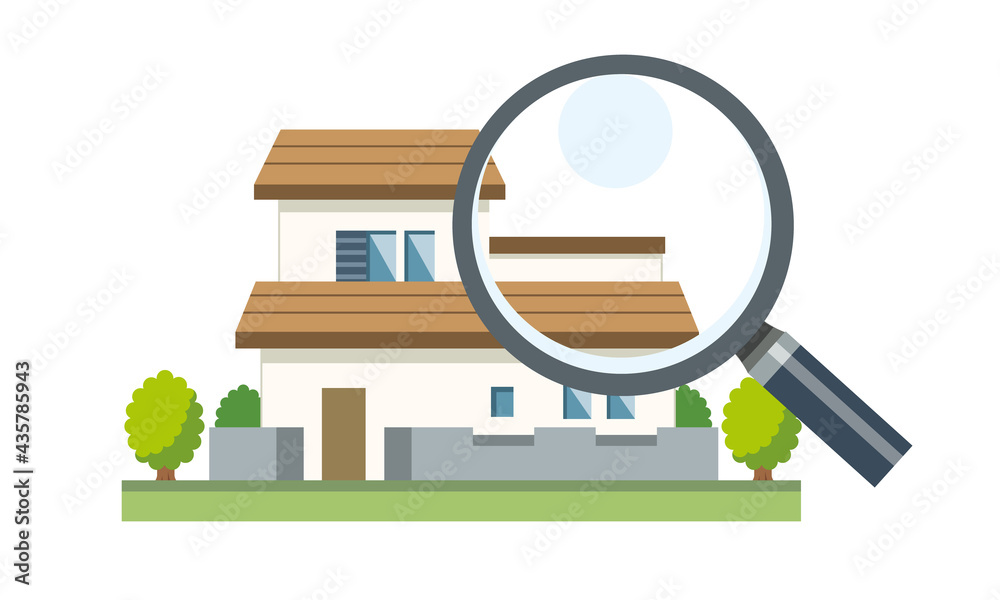 虫眼鏡と二階建て一軒家のイラスト素材 Stock Vector Adobe Stock 虫眼鏡と二階建て一軒家のイラスト素材 Stock Vector Adobe Stock