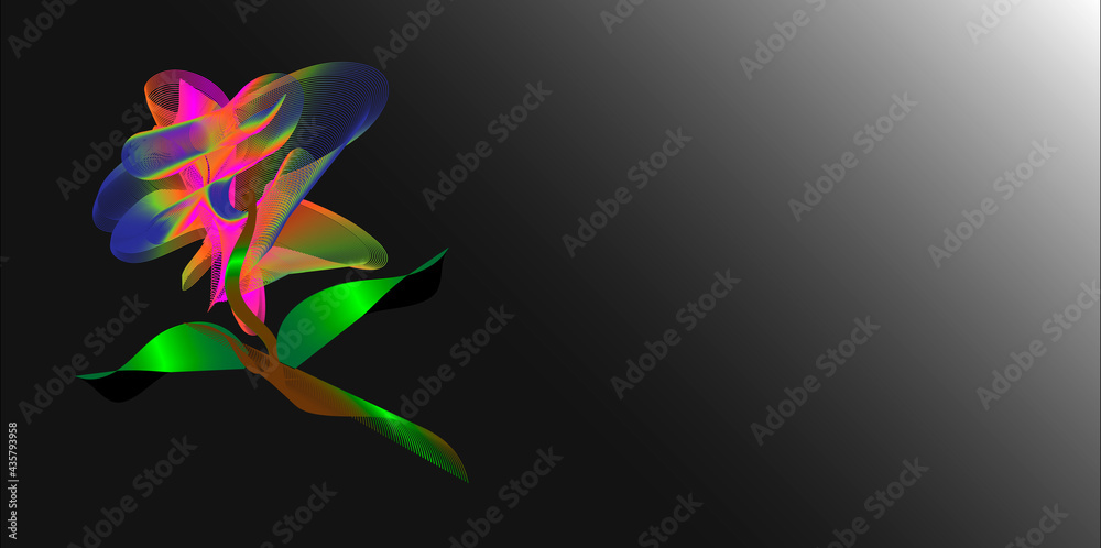 Fototapeta premium Abstract graphic design motion RGB