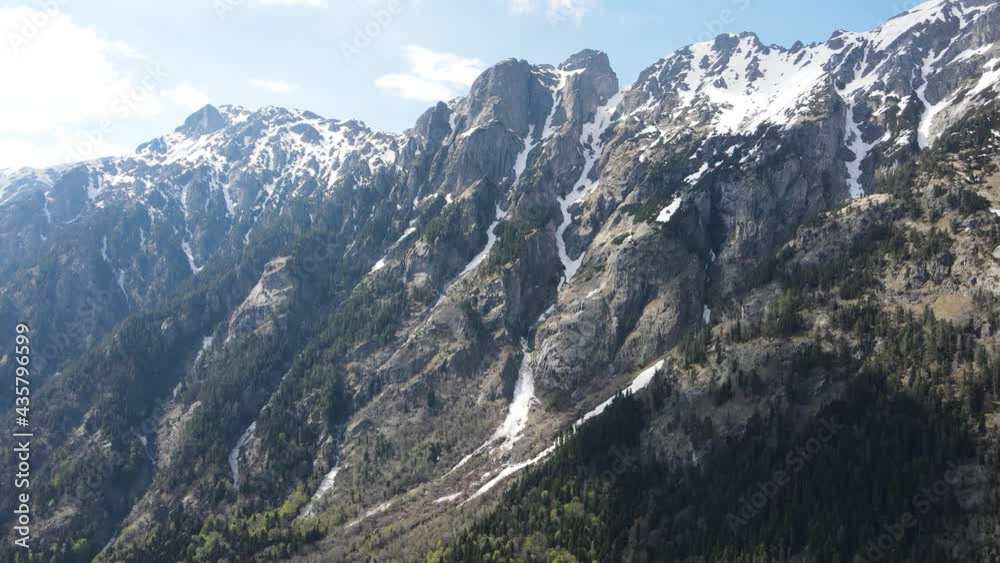 Aerial view of Rila Mountain near Kirilova Polyana (Cyril meadow ), Kyustendil region, Bulgaria Aerial view of Rila Mountain near Kirilova Polyana (Cyril meadow ), Kyustendil region, Bulgaria