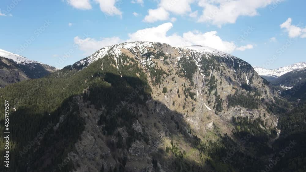 Aerial view of Rila Mountain near Kirilova Polyana (Cyril meadow ), Kyustendil region, Bulgaria Aerial view of Rila Mountain near Kirilova Polyana (Cyril meadow ), Kyustendil region, Bulgaria