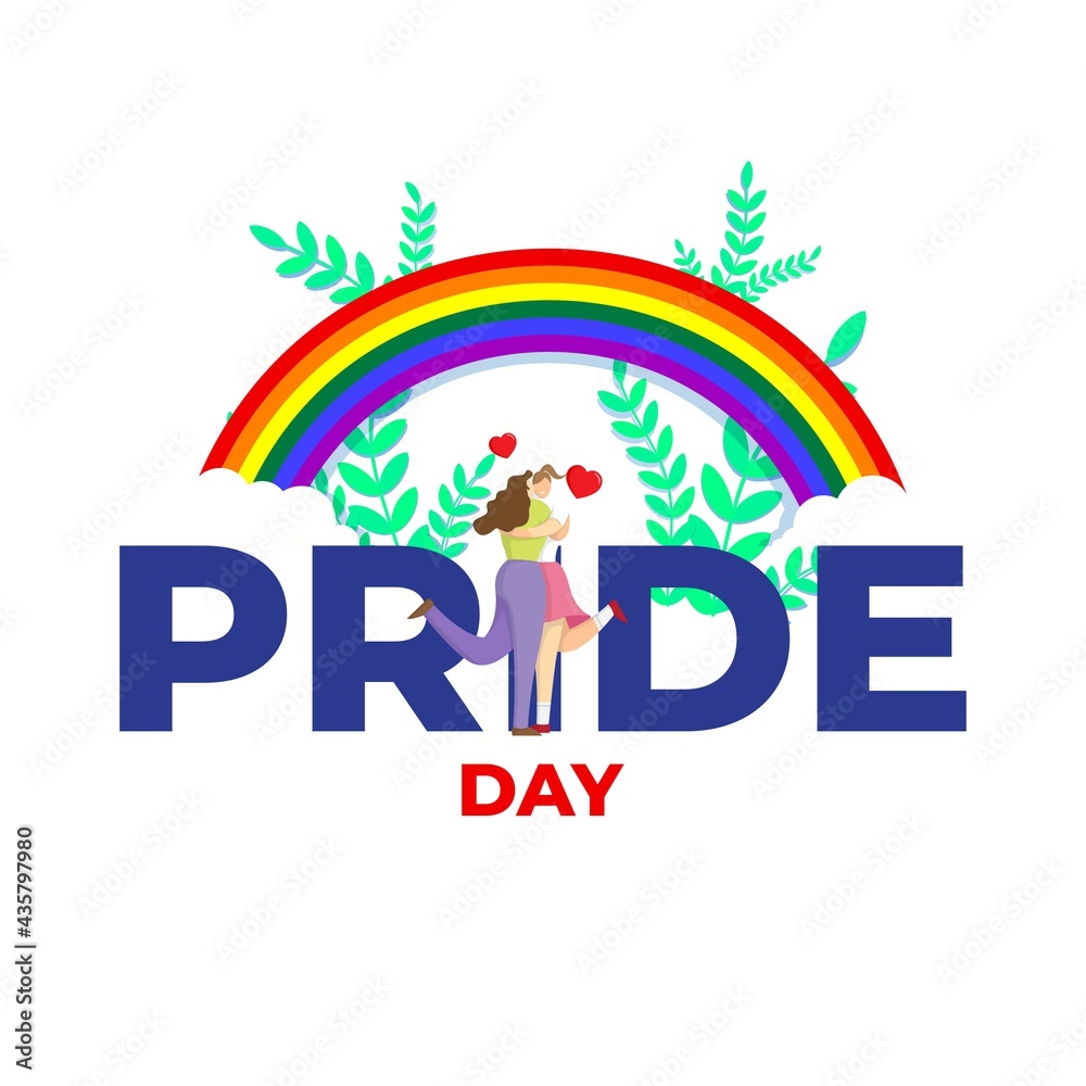 vector illustration for LGBTQ pride day, the month of pride