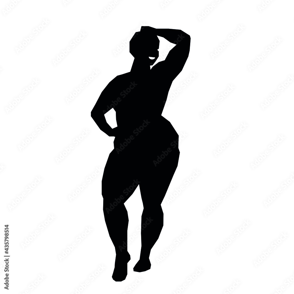 digital silhouette of a woman plus size digital silhouette of a woman plus size